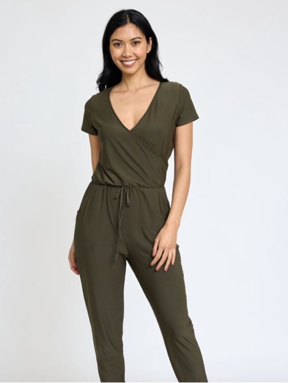 Almost Famous Olive Jumpsuit
